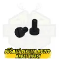Beretta Mod 70 Kabze Vidası Düğmeli Siyah - 2 Adet (Orijinal Uyumlu)