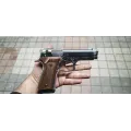 BLOW F92 Kurusıkı Ses Tabancası Parlak Krom Sarı Parçalı