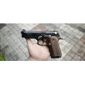 Blow F92 İşlemeli Kurusıkı Tabanca (Siyah - Altın Parçalı)