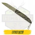 Buck Katlanır Çakı Kaplumbağa Balık Figürlü - Açık Uzunluk 20 cm Kapalı 10.5 cm