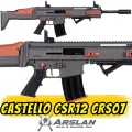 Castello CSR12 Şarjörlü Av Tüfeği SCAR tipi SCAR KLONU FÜME-TURUNCU CRS07
