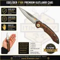 Egelider Bıçak F106 Premium El Yapımı Çakı - 440M Paslanmaz Çelik 19 cm