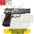 Ekol Aras Magnum Füme İşlemeli Kurusıkı Ses Tabancası