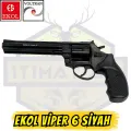 Ekol Viper 6 inç Mat Siyah Kurusıkı Toplu Ses Tabancası
