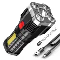 Flaslight L-S03 5IN1 + COB LED Usb Şarjlı El Feneri