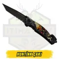 Huntink Katlanır Çakı Kurukafa Figürlü - Açık Uzunluk 20 cm Kapalı 12 cm