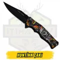 Huntink Katlanır Çakı Yılan Kurukafa Figürlü - Açık Uzunluk 20 cm Kapalı 11.5 cm