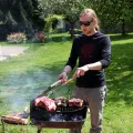 Opinel Inox No:13 Giant Çakı - Paslanmaz Çelik Yatagan Bıçak Kayın Sap Virobloc