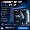 V.SPORT 12 Gram CO₂ Havalı Tabanca Tüpü Kapsülü - 10lu Kutu