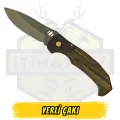 Yerli Çakı Ahşap Kabze - Açık Uzunluk 22 cm Kapalı 13 cm