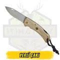 Yerli Çakı Ahşap Sap Ucuz Ekonomik - Açık 18.5 cm Kapalı 10.5 cm
