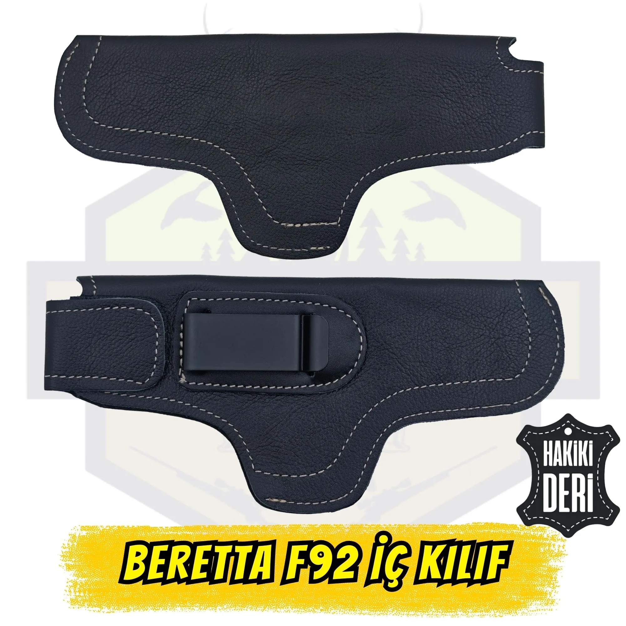 Beretta F92 Uyumlu Hakiki Yumuşak Deri İç Kılıf - Form Alan Premium Seri