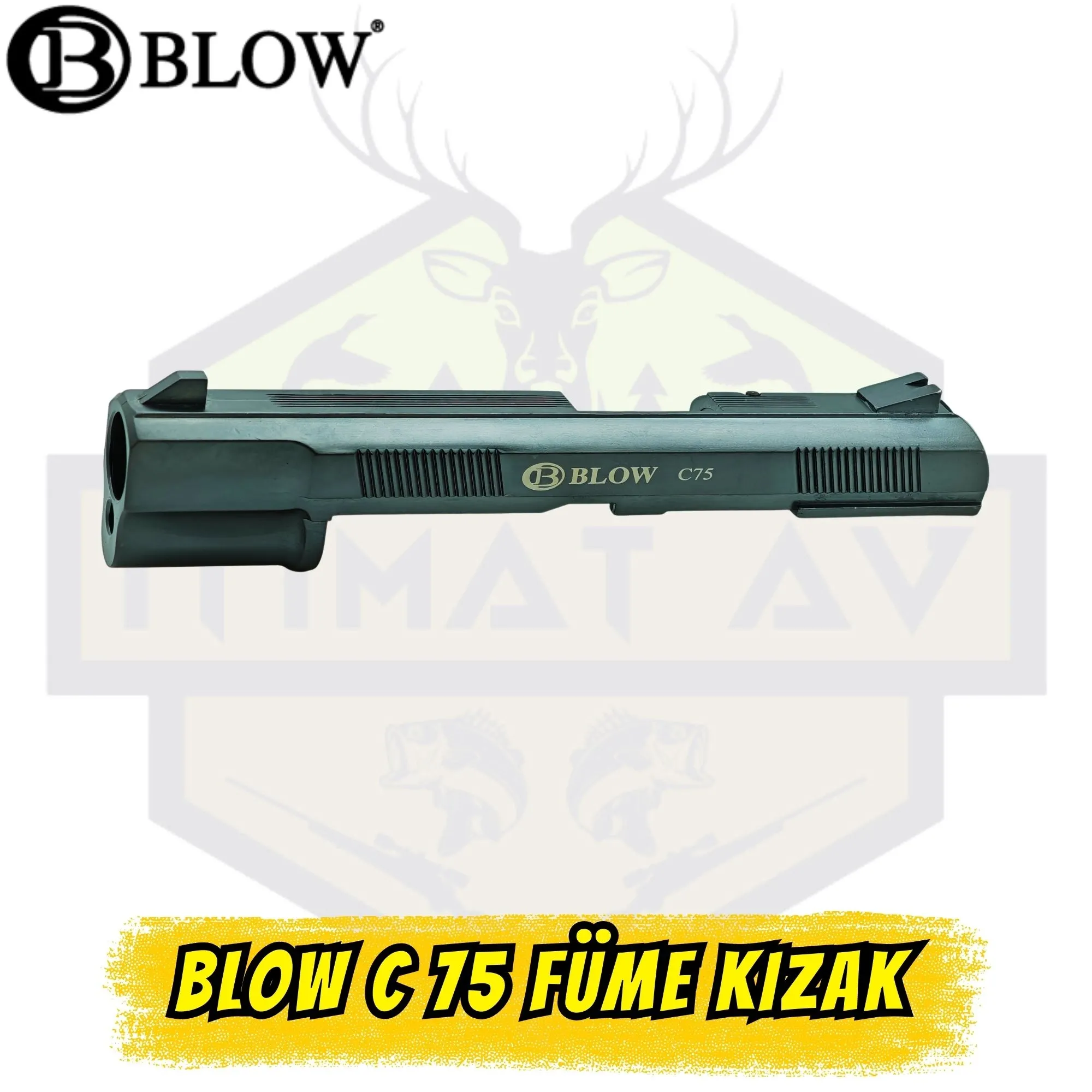 Blow C75 Kurusıkı Tabanca Üst Kızak (Sürgü) - Füme (Gunmetal Grey)