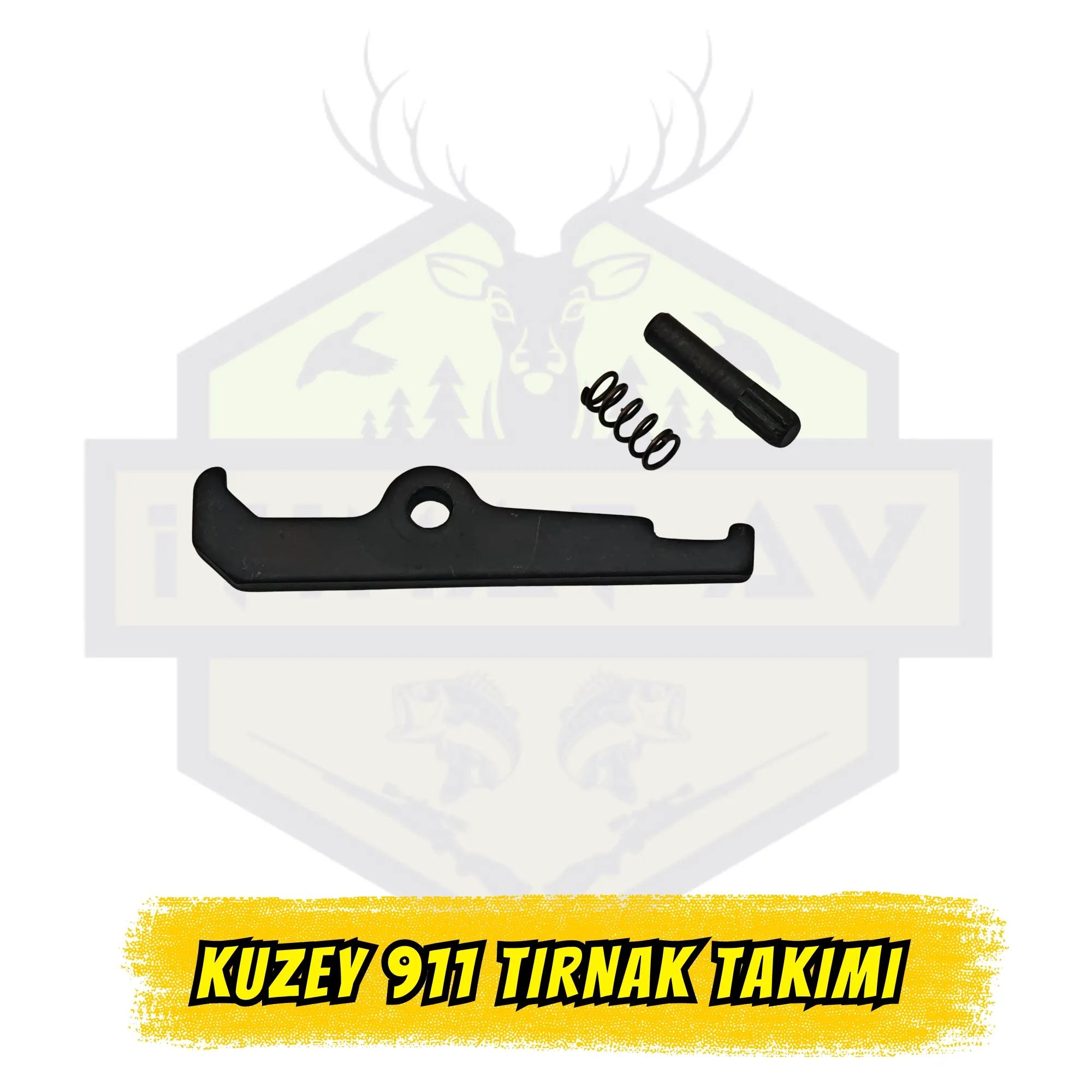 Kuzey 911 Kurusıkı Tabanca Tırnak Takımı - Komple Yedek Parça Seti (Tırnak + Yay + Pim)