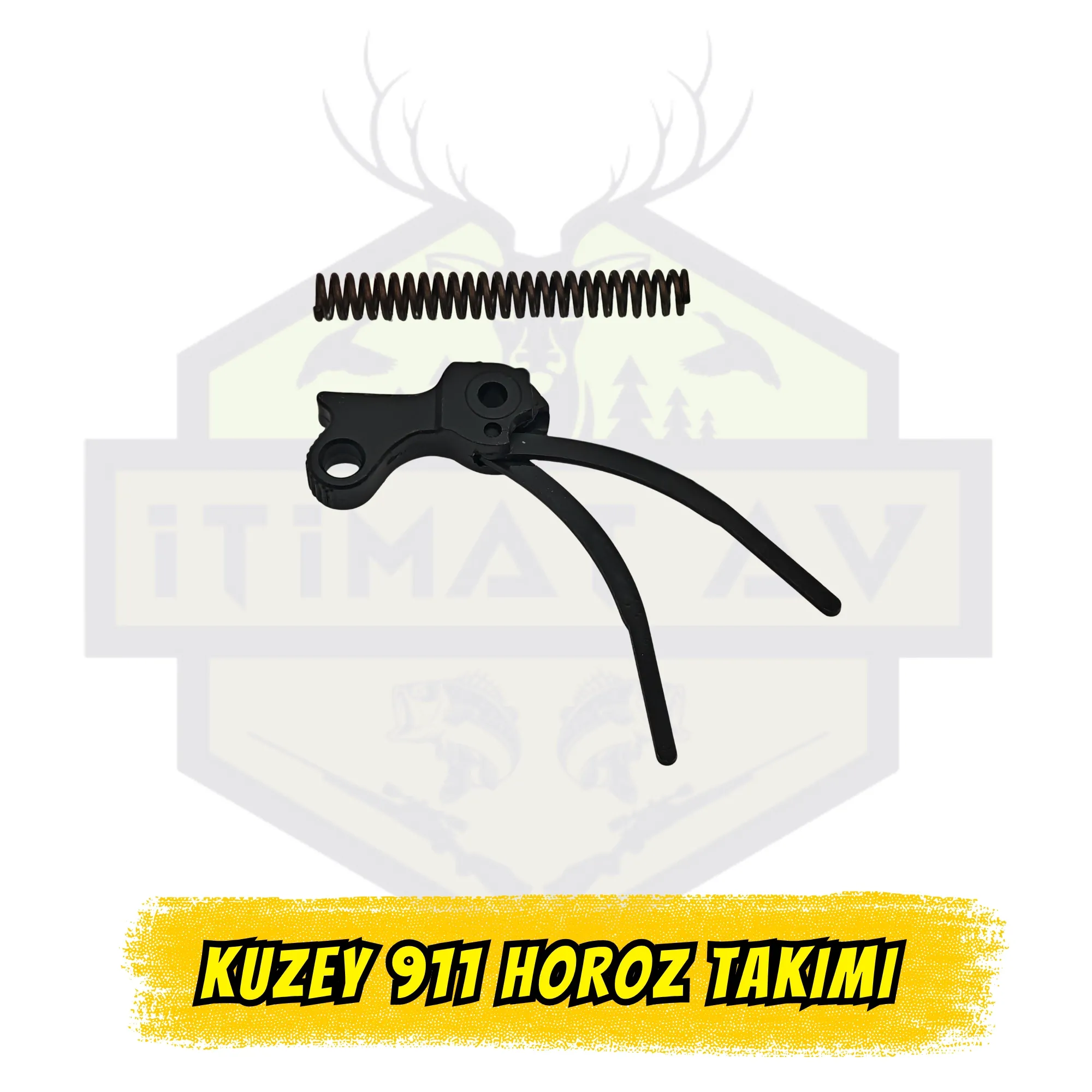 Kuzey 911 Kurusıkı Tabanca Horoz Takımı - Siyah Orijinal Yedek Parça