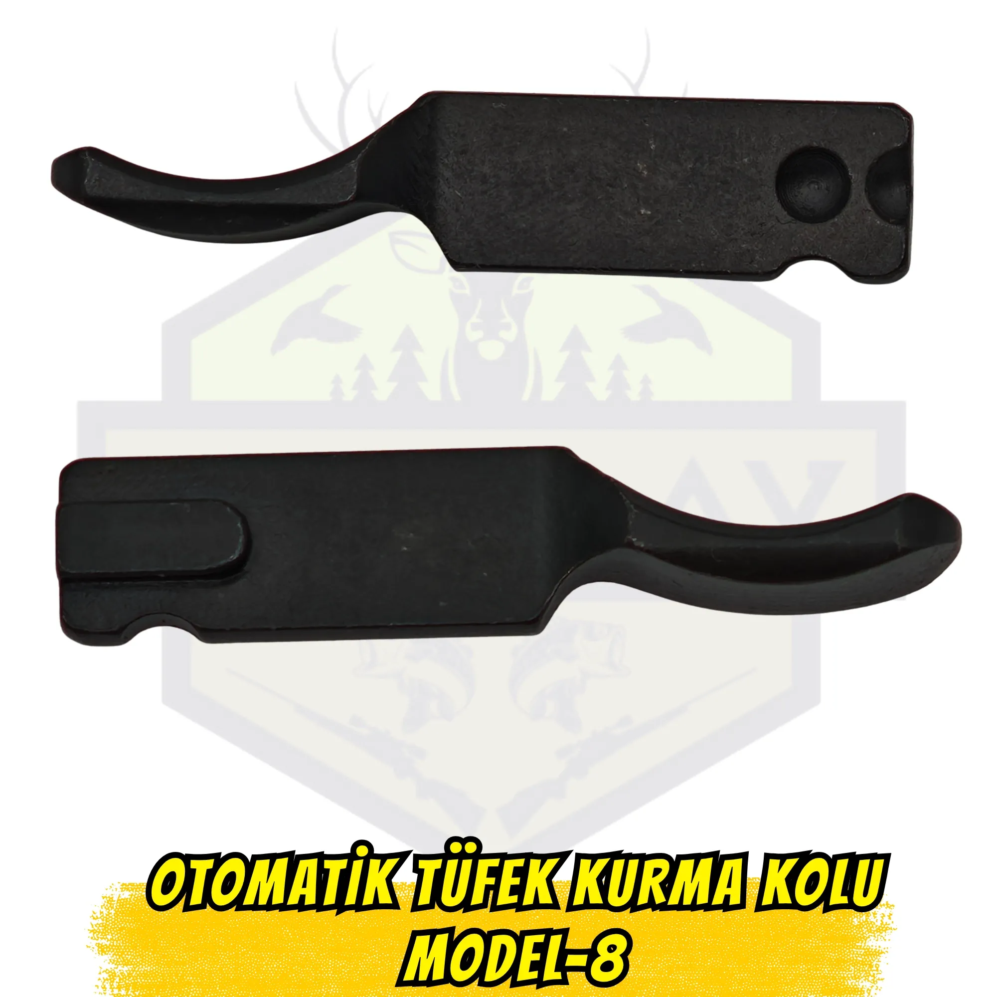 Eski Nesil Gazlı Otomatik Tüfek Kurma Kolu - Model 8 (Siyah)