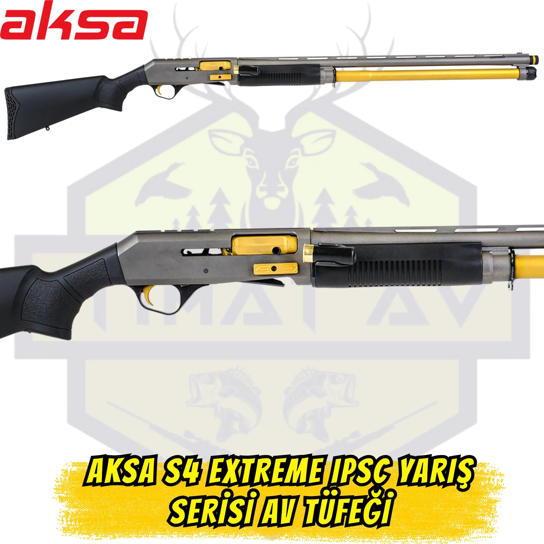Aksa S4 Extreme IPSC Yarış Serisi Av Tüfeği - 12 Kalibre (10+1 Kapasite)