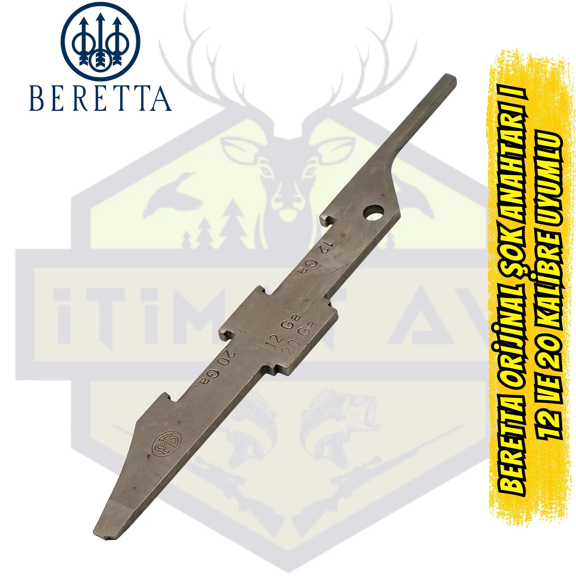 Beretta Orijinal Şok Anahtarı (12 ve 20 Kalibre Uyumlu Çift Taraflı Aparat)