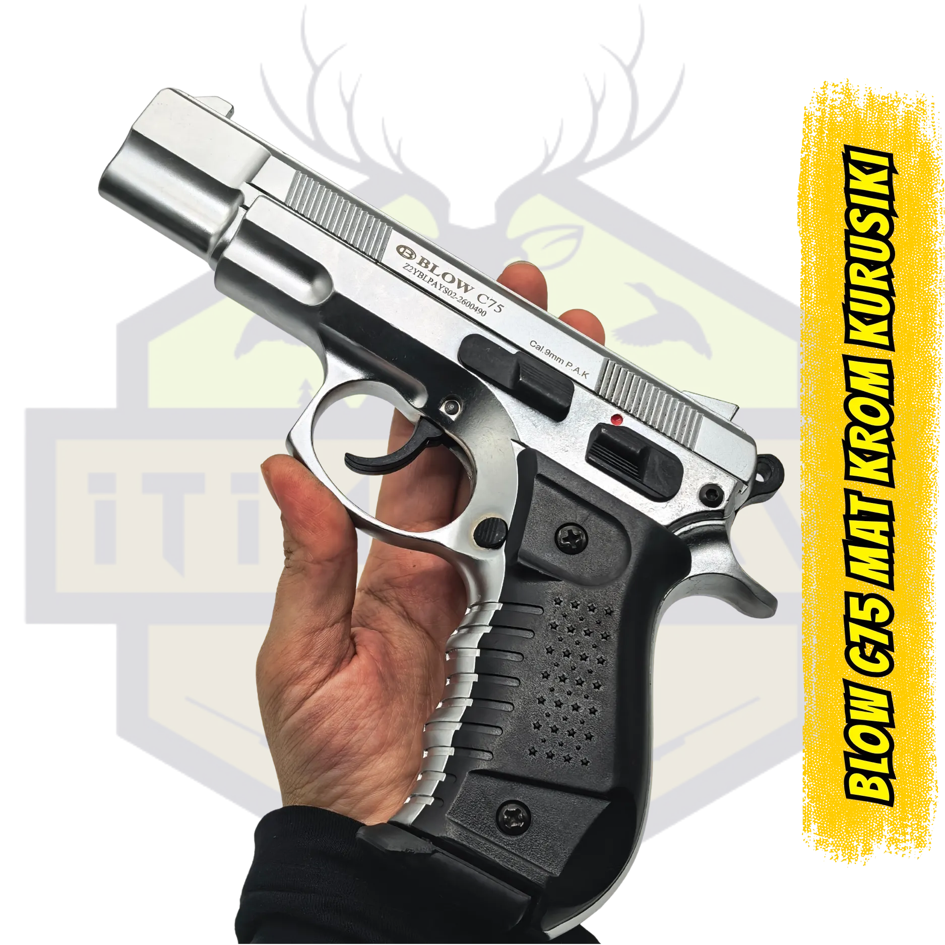 Blow C75 Mat Krom Kurusıkı Ses Tabancası
