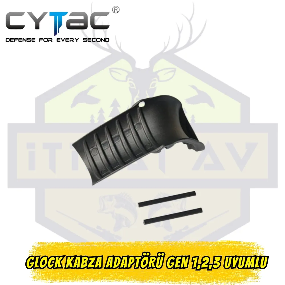 Cytac Glock Kabza Adaptörü Gen 1,2,3 Uyumlu - Siyah (Kondor Kuyruğu)