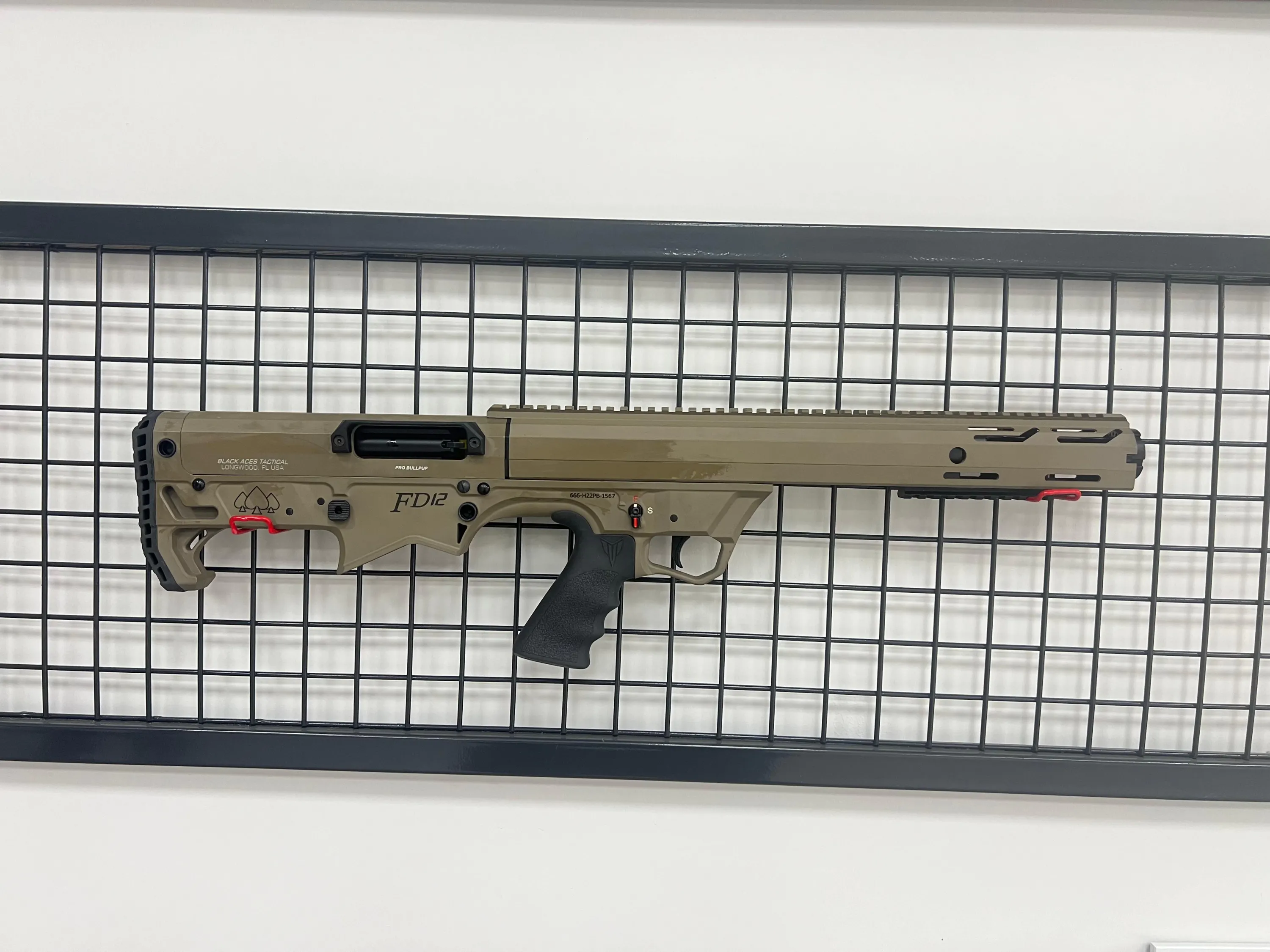 KARİYER FD-12 BULPOP ŞARJÖRLÜ POMPALI TÜFEĞİ ÇÖL RENGİ