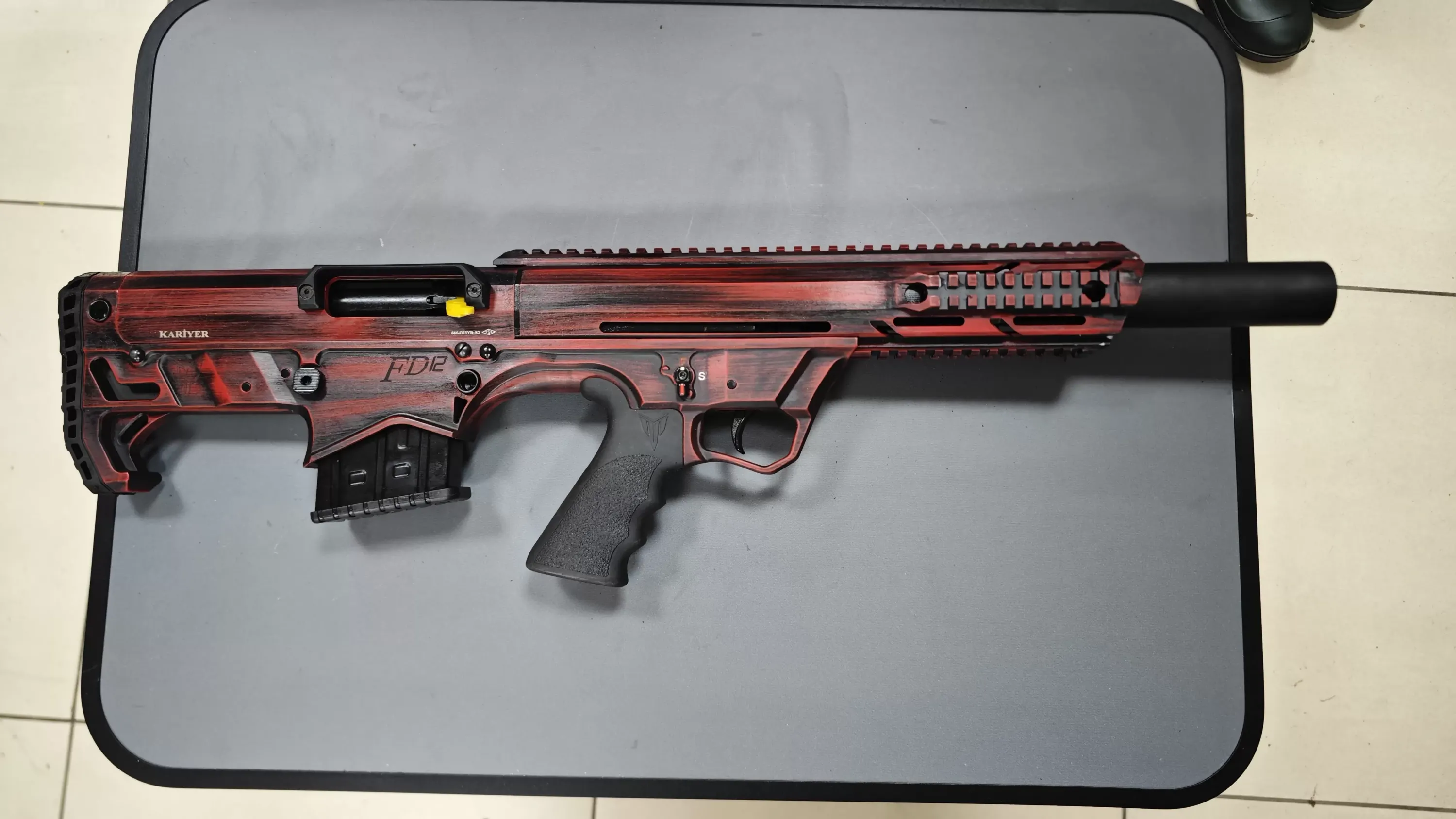 KARİYER FD12 BULPOP ŞARJÖRLÜ YARI OTOMATİK AV TÜFEĞİ KIRMIZI