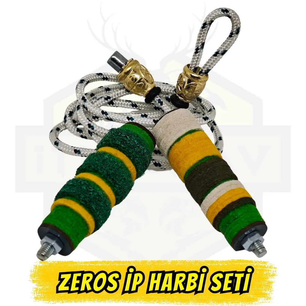 Zeros İp Harbi Seti - Hızlı Namlu Temizleme Kiti (BoreSnake Tipi)