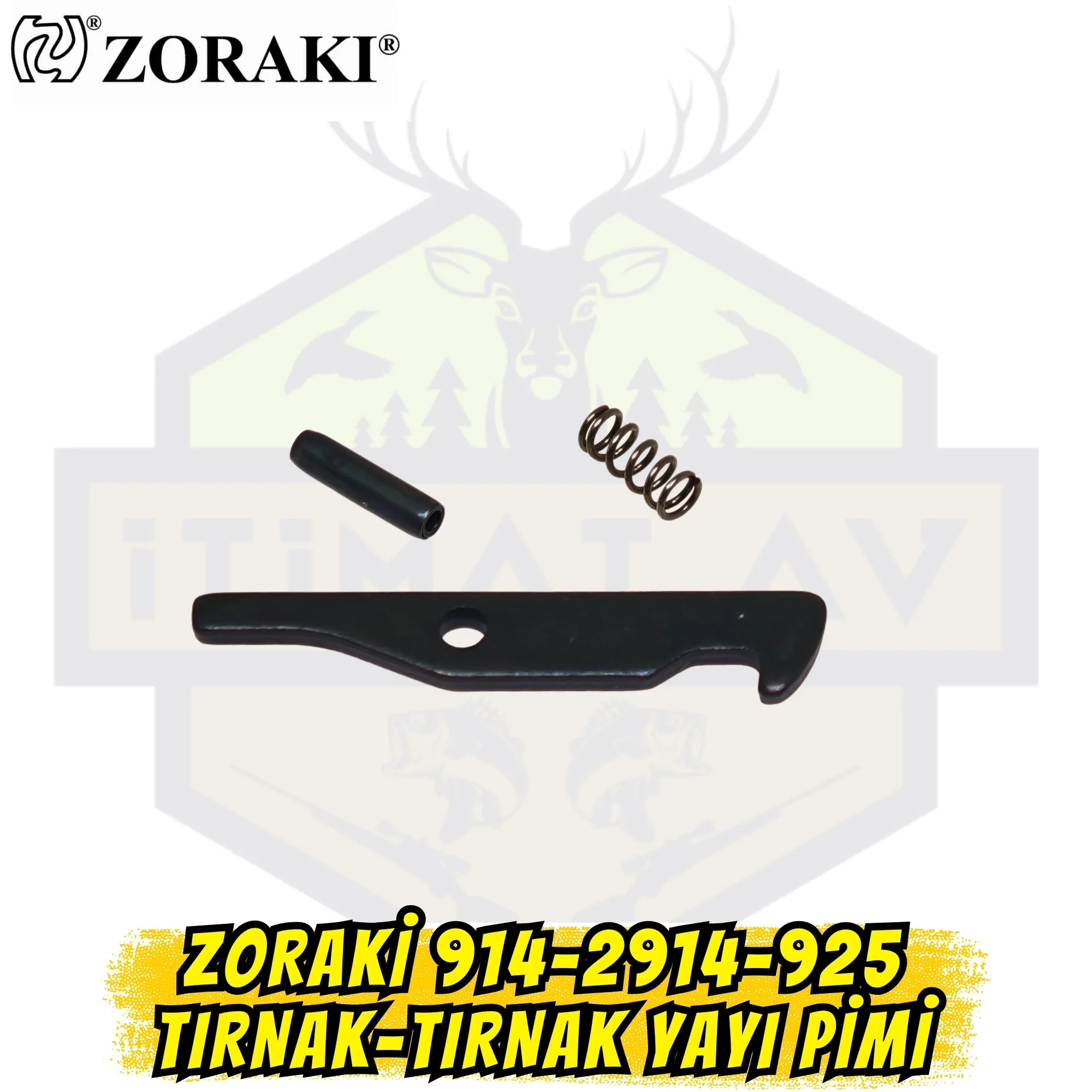 Zoraki 914-2914-925 Modelleri İçin Tırnak, Tırnak Yayı ve Pimi Takımı