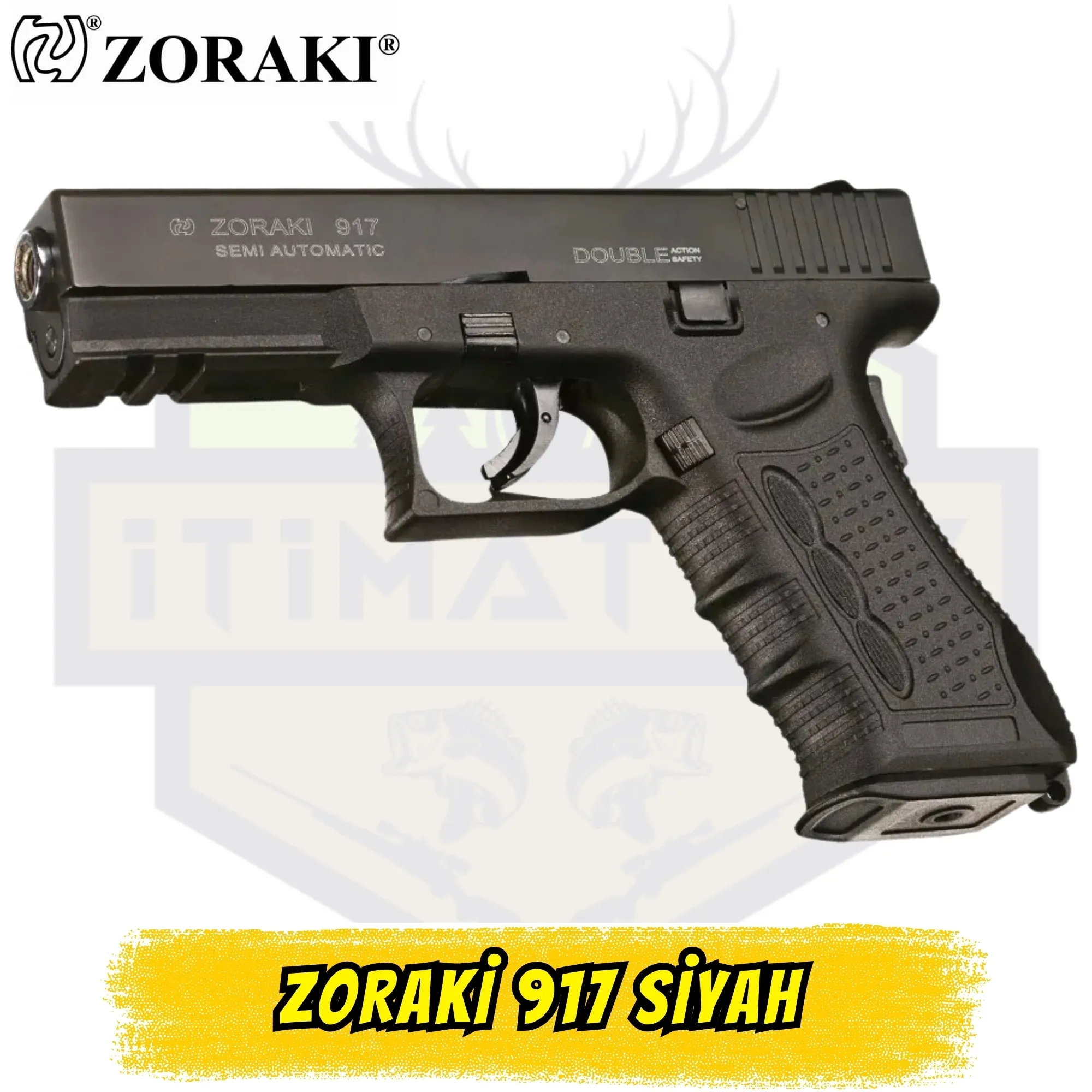 Zoraki 917 Kurusıkı Ses Tabancası - Siyah (9 mm)