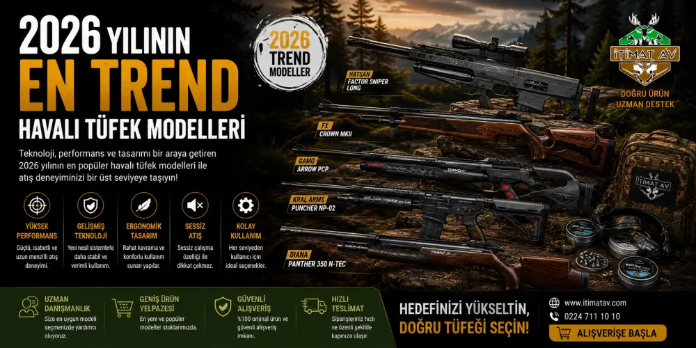 2026 Yılının En Trend Havalı Tüfek Modelleri
