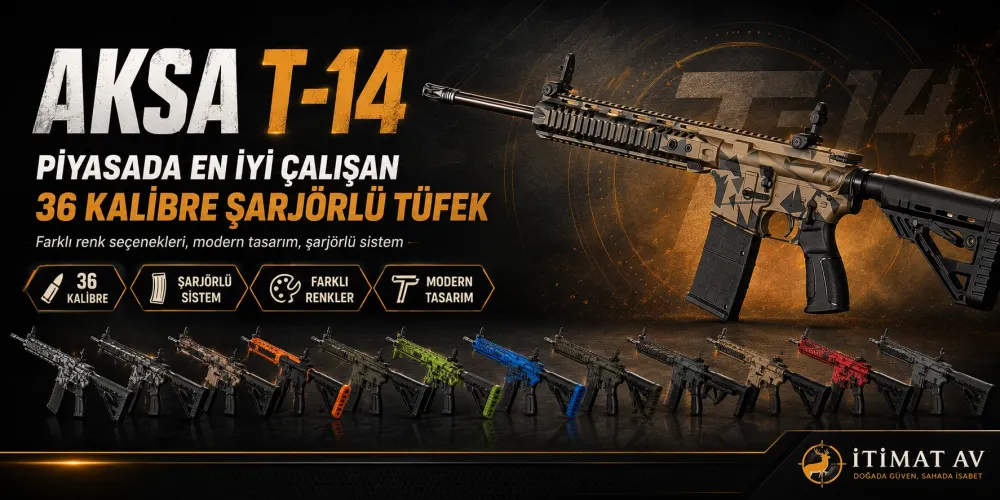 Aksa T-14: Piyasada En İyi Çalışan 36 Kalibre Şarjörlü Tüfek