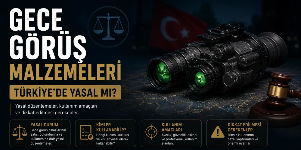 Gece Görüş ve Termal Aparatlar Türkiyede Yasal mı?