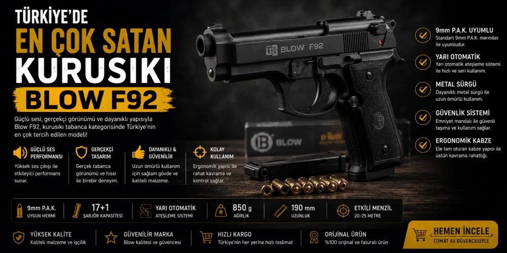 Türkiyenin En Çok Satanı: Blow F92 Kurusıkı Tabanca