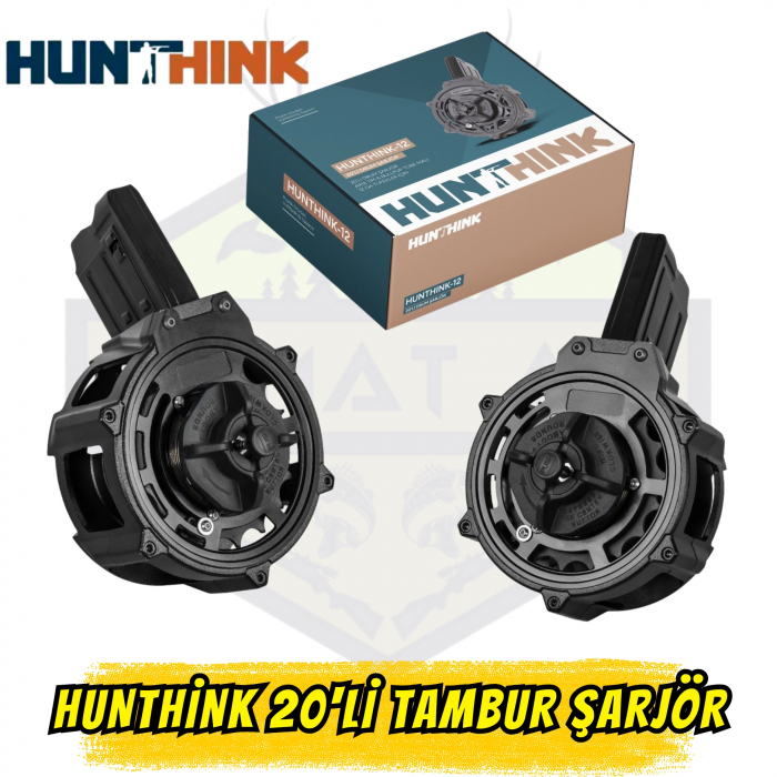 Hunthink 20'li Tambur Şarjör - 12 Ga (AR12 & Bullpup Uyumlu