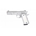 Kuzey 911 Kurusıkı Ses Tabancası (9 mm P.A.K. - Sedef Kabze - Parlak Krom - Colt M1911 Tipi)
