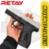 Retay PT-23 Kurusıkı Ses Tabancası Mat Krom