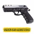 Zoraki 4918 Parlak Krom Kurusıkı Ses Tabancası (9mm P.A.K. - 18+1 Kapasiteli)