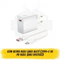 67W Ultra Hızlı Şarj Aleti Adaptörü (Type-C ve PD Hızlı Şarj Desteği)