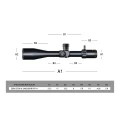 Swampdeer HD PRO Zero Stop 6-24x50 SFIR FFP Profesyonel Tüfek Dürbünü