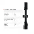 Swampdeer TD HD 3-9x40 IR HS Işıklı Tüfek Dürbünü (Mil-Dot Retikül)