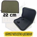 Ekonomik Bez Tabanca Taşıma Çantası - 22x16 cm Kompakt Boy
