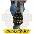 12 Kalibre Taktik Bacak Fişekliği - Siyah (Hızlı Erişim Sistemi)