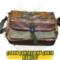 Kamuflaj Desenli Avcı Yan Çantası - Ergonomik Çoban Çantası Formu
