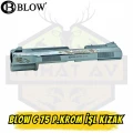 Blow C75 Kurusıkı Tabanca Üst Kızak (Sürgü) - Parlak Krom İşlemeli (Lüks Gravür)