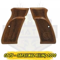 CZ 75 / Sarsılmaz Kılınç 2000 Uyumlu CZ Logolu Hakiki Ceviz Kabze - Özel Seri