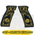 CZ 75 / Sarsılmaz Kılınç 2000 Sedef Kabze - Sarı İşlemeli 3 Hilal, Kurt & Ayyıldız