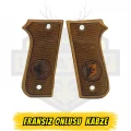 Fransız Onlusu (Unique) Uyumlu Tuğra ve Türk Bayrağı İşlemeli Hakiki Ceviz Kabze
