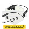 Professional Tactical Red Laser Sight - Uzaktan Basınç Anahtarlı ve Ray Uyumlu