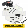 Professional Tactical Red Laser Sight - Uzaktan Basınç Anahtarlı ve Ray Uyumlu