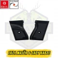 Ekol Majör & Lady Orijinal Kabze Kapağı Seti - Siyah Polimer